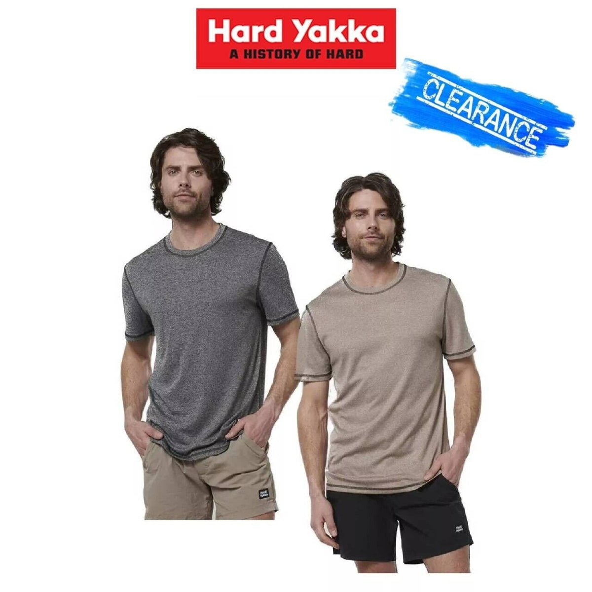 CLEARANCE! Hard Yakka Mens Lightweight Workwear X Performance Tee Y19559