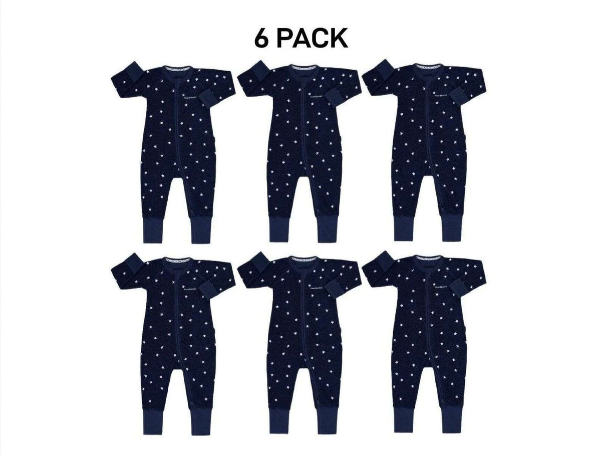 Bonds Baby Poodlette Zip Wondersuit Cotton Safe and Protective Zip 6 Pack BZJSA