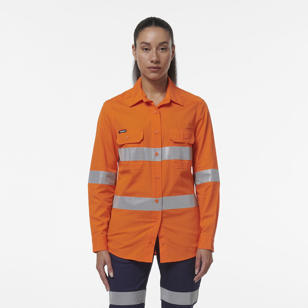 KingGee Womens Workcool Vented Reflective Shirt K44231-Collins Clothing Co