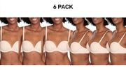 Bonds Womens Invisi Strapless Full Busted Bra Comfort Soft Silicon 6 Pack YXC3Y