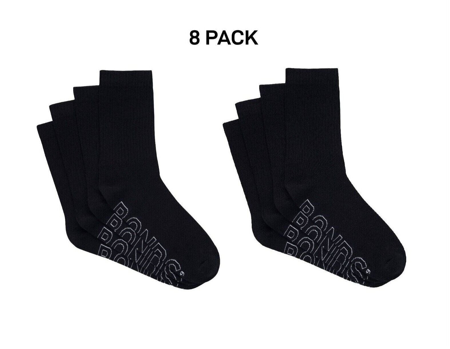 Bonds Mens Logo Lightweight Crew Cooling Zone Stay Put Fit Socks 8 Pack SXMY4N