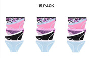 Bonds Girls Bikini Soft and Stretchy Perfect Everyday Coverage 15 Pack UWNV5A