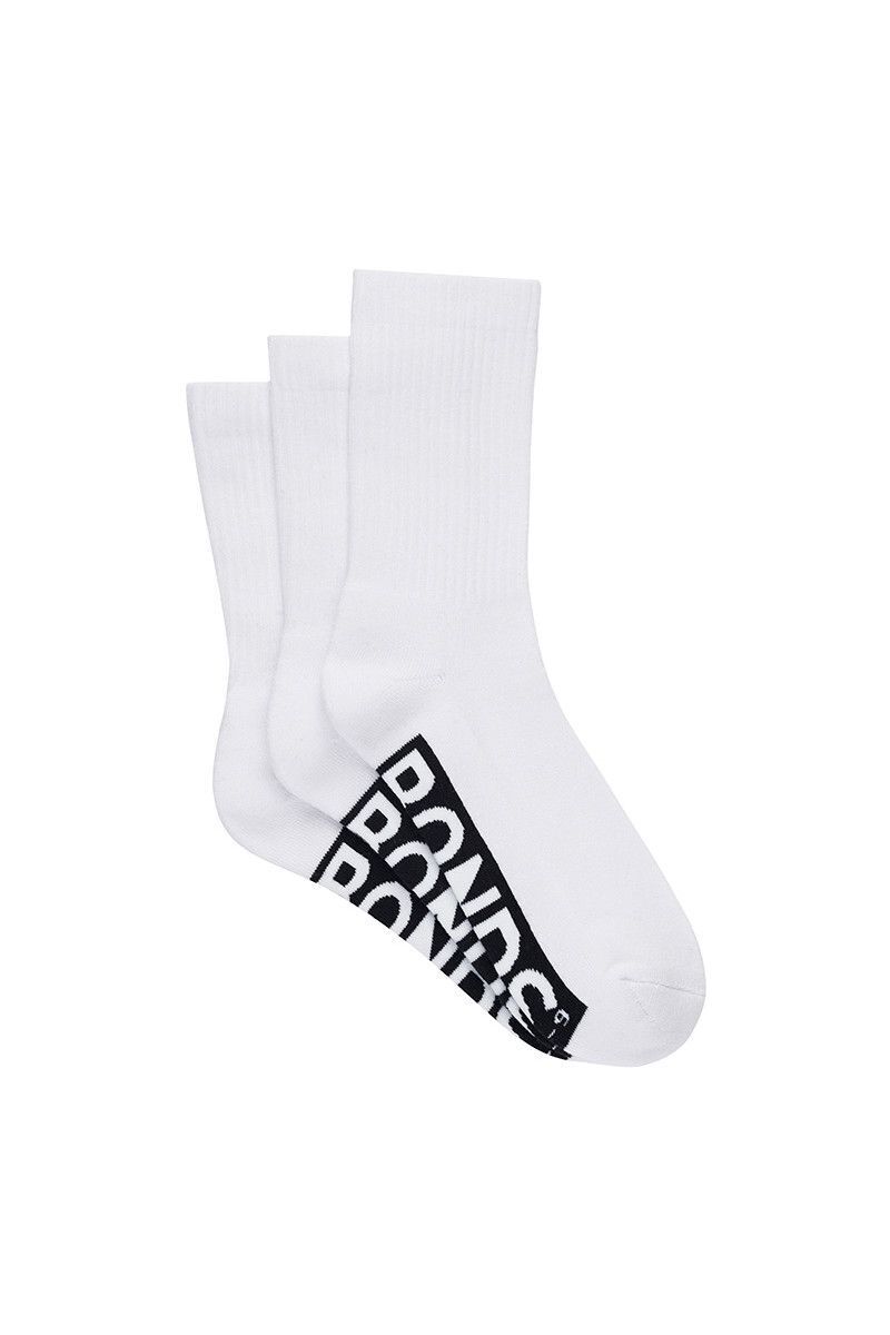 Bonds Mens Logo Cushioned Crew Socks Extra Comfort Smooth Seams 6 Pack SXMW3N