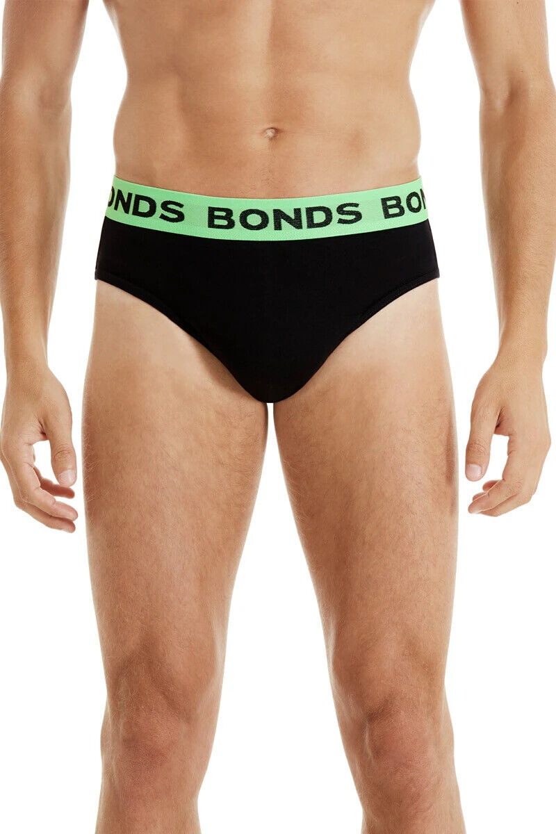 Bonds Mens Hipster Brief Super Soft Branded Elastic Waistband 15 Pack M8DMTX