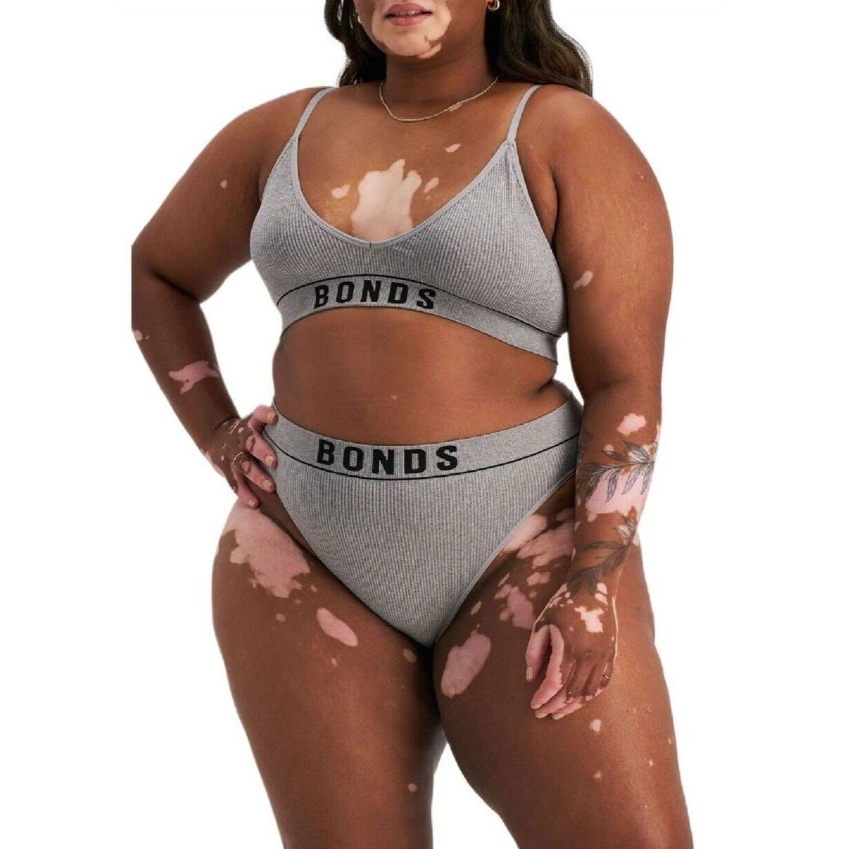 Bonds Womens Retro Rib Hi Leg Bikini Comfortable Smooth Waitband WU8GA