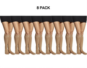 Bonds Womens Semi Opaque Knee High 40 Denier Socks Wide Comfort 8 Pack L79582