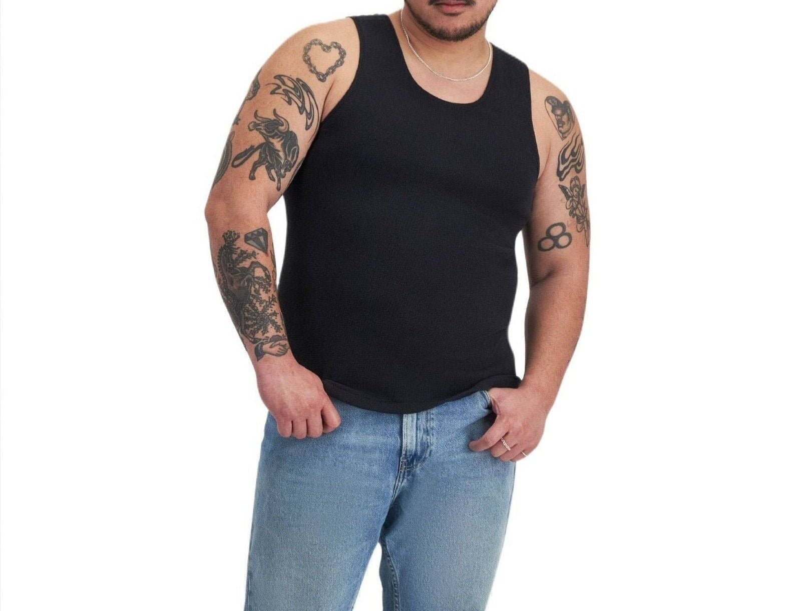 Bonds Mens Chesty Cotton Singlets Underwear Singlet Ribbed Cotton M757P