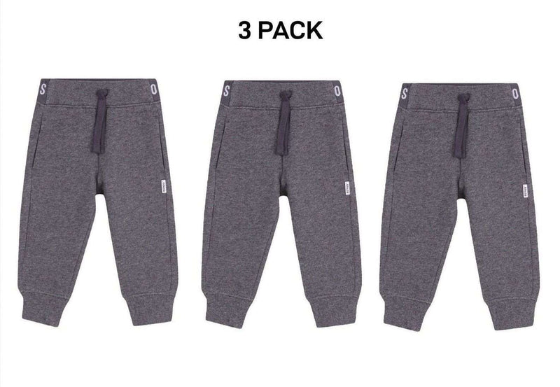 Bonds Baby Fleece Trackie Pants Stretchy Branded Waistband Snuggly 3 Pack KVRJA