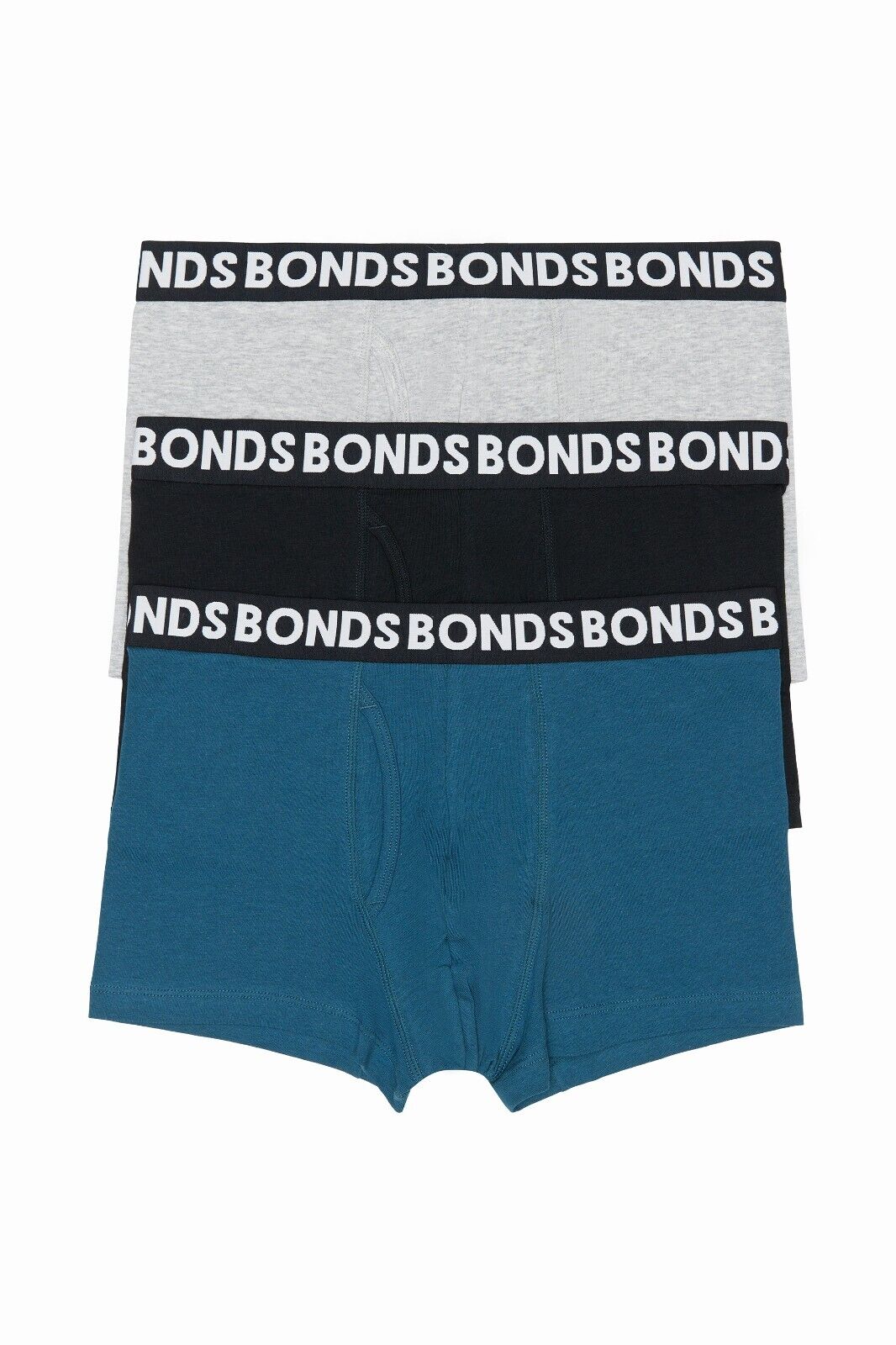 Bonds Mens Everyday Trunk Stretchable Soft Waistband Underwear 3 Pack MWPY3A