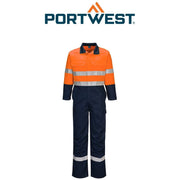 Portwest Mens Portflame Durable Taped Flame Resistant Coverall FR506