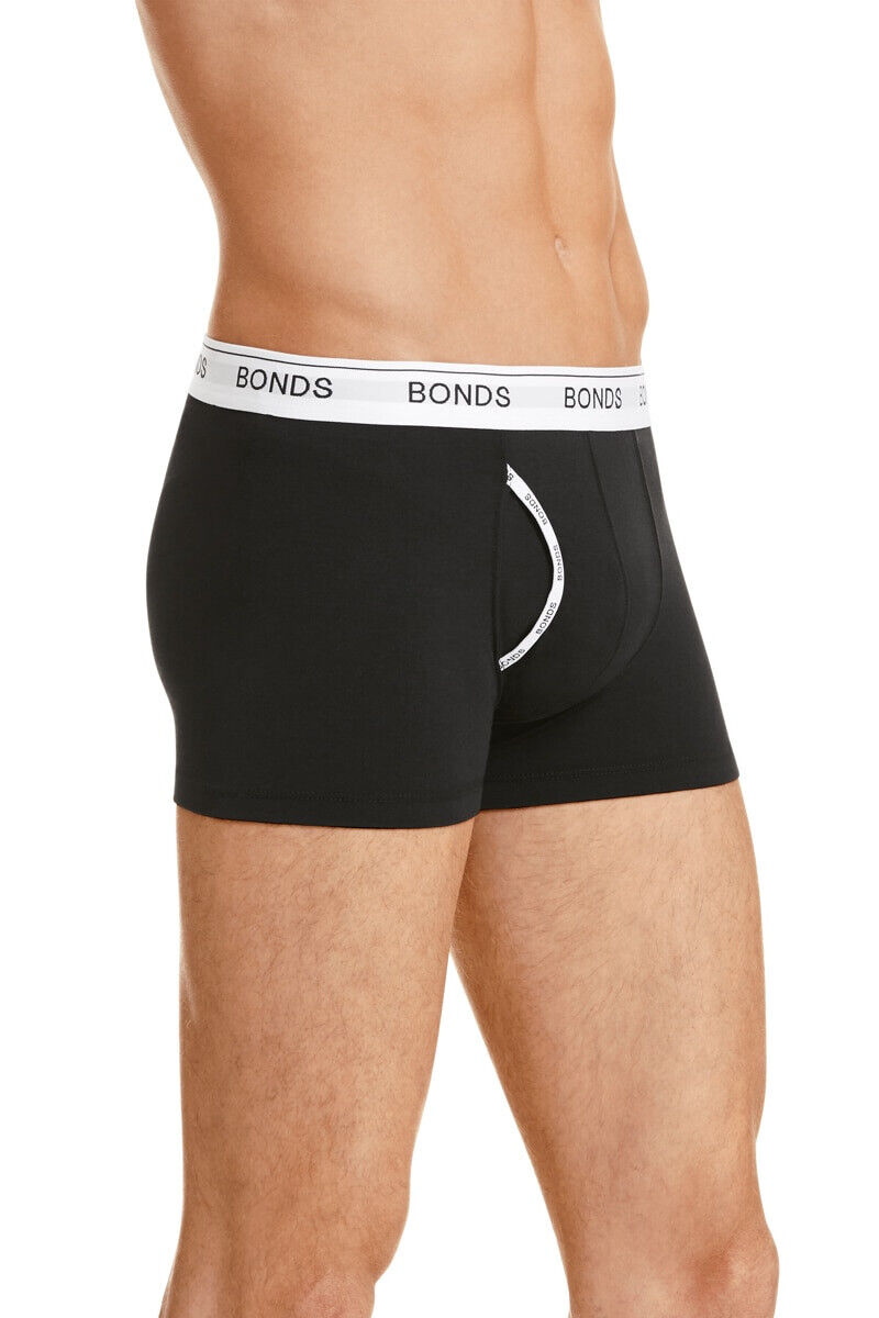 Bonds Mens Guyfront Trunk Seamfree Sides and Fly Front Opening 6 Pack MY963A