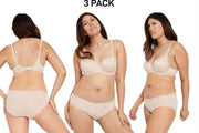 Bonds Womens Invisitails Midi Soft Lightweight Bikini Brief 3 Pack WZGJY