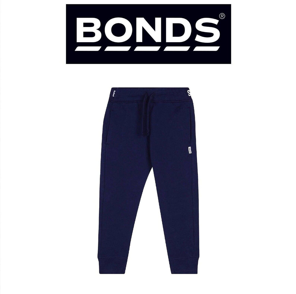 Bonds Baby Fleece Trackie Soft Roomy Drop Crotch Styling and Tapered Legs KVRJA