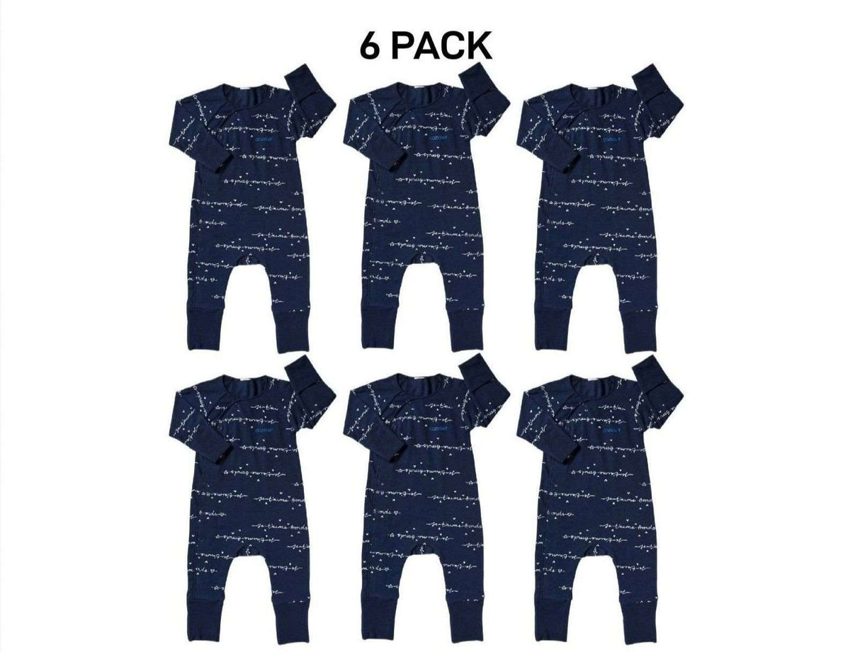 Bonds Baby Newbies Coverall Super Soft Cozysuit & Stretchable Fabic 6 Pack BXQBA