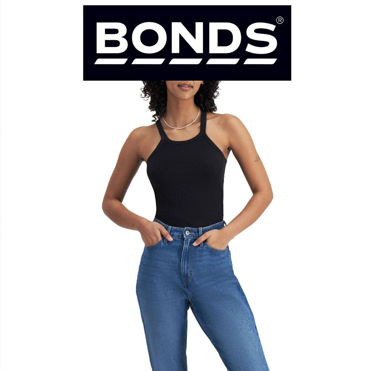 Bonds Womens Organic Chesty Singlet Flat-locked Side Seam Cotton Rib WTHY