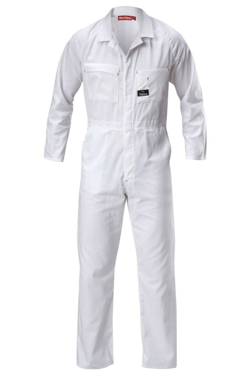 Mens Hard Yakka Coverall Cotton Drill Lightweight Overall Phone Painters Y00030