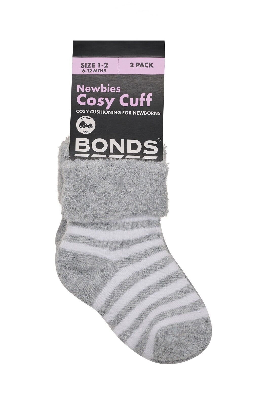 Bonds Baby Wondersock Super Soft Cotton and Durable Comfy 18 Pack R6289T