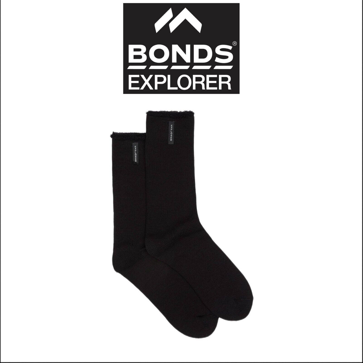 Bonds Explorer Original Wool Blend Crew Comfortable Dual Layer Sock S1138