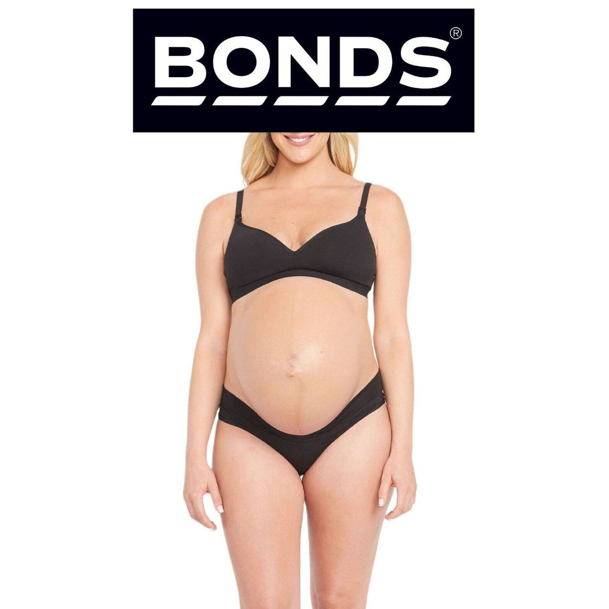 Bonds Womens Maternity Bumps Bikini Soft Fabric Matte Elastic Trim WW4CY