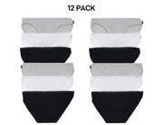 Bonds Womens Hipster Bikini Soft Cotton Low Rise Stretchy Waist 12 Pack WUFNA