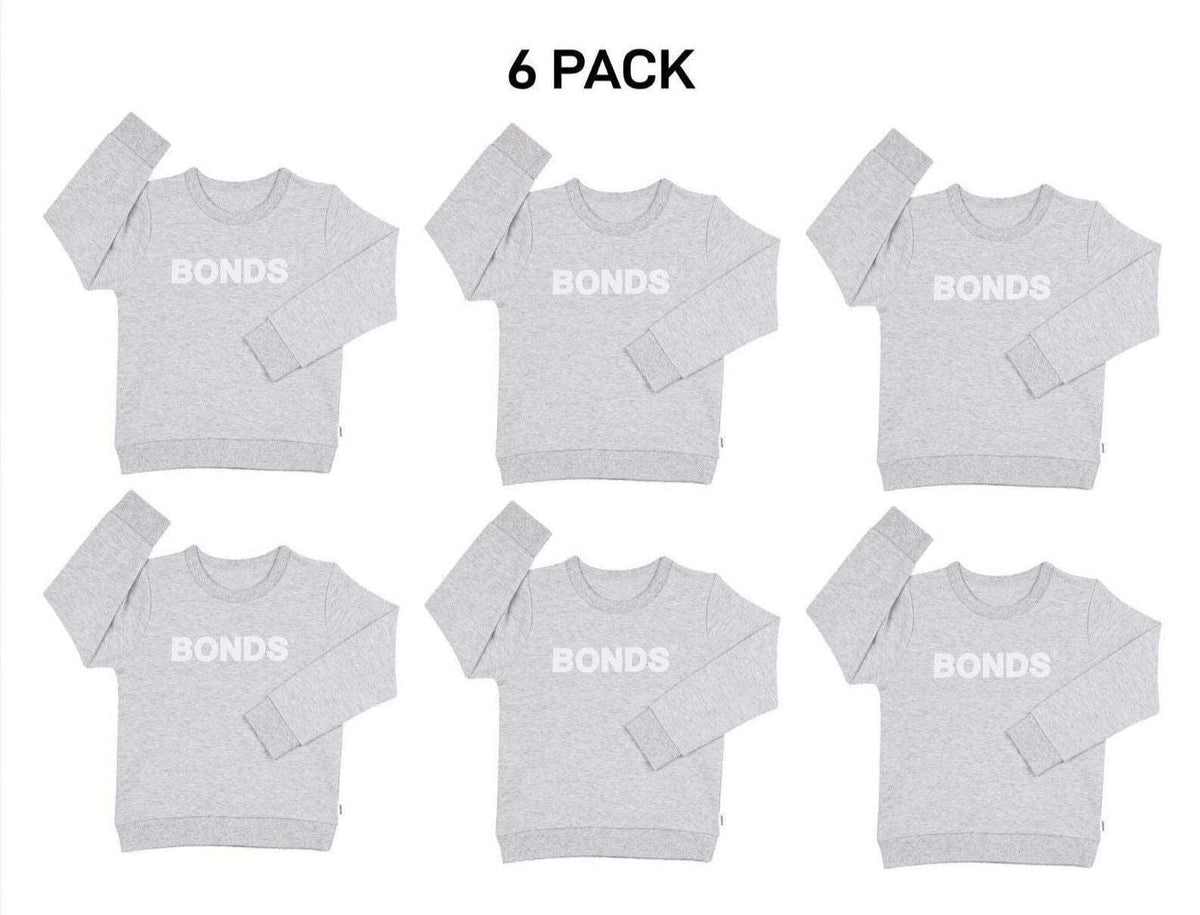 Bonds Baby Tech Sweats Pullover Ultimate Warm Comfort Sporty Style 6 Pack KVQTA