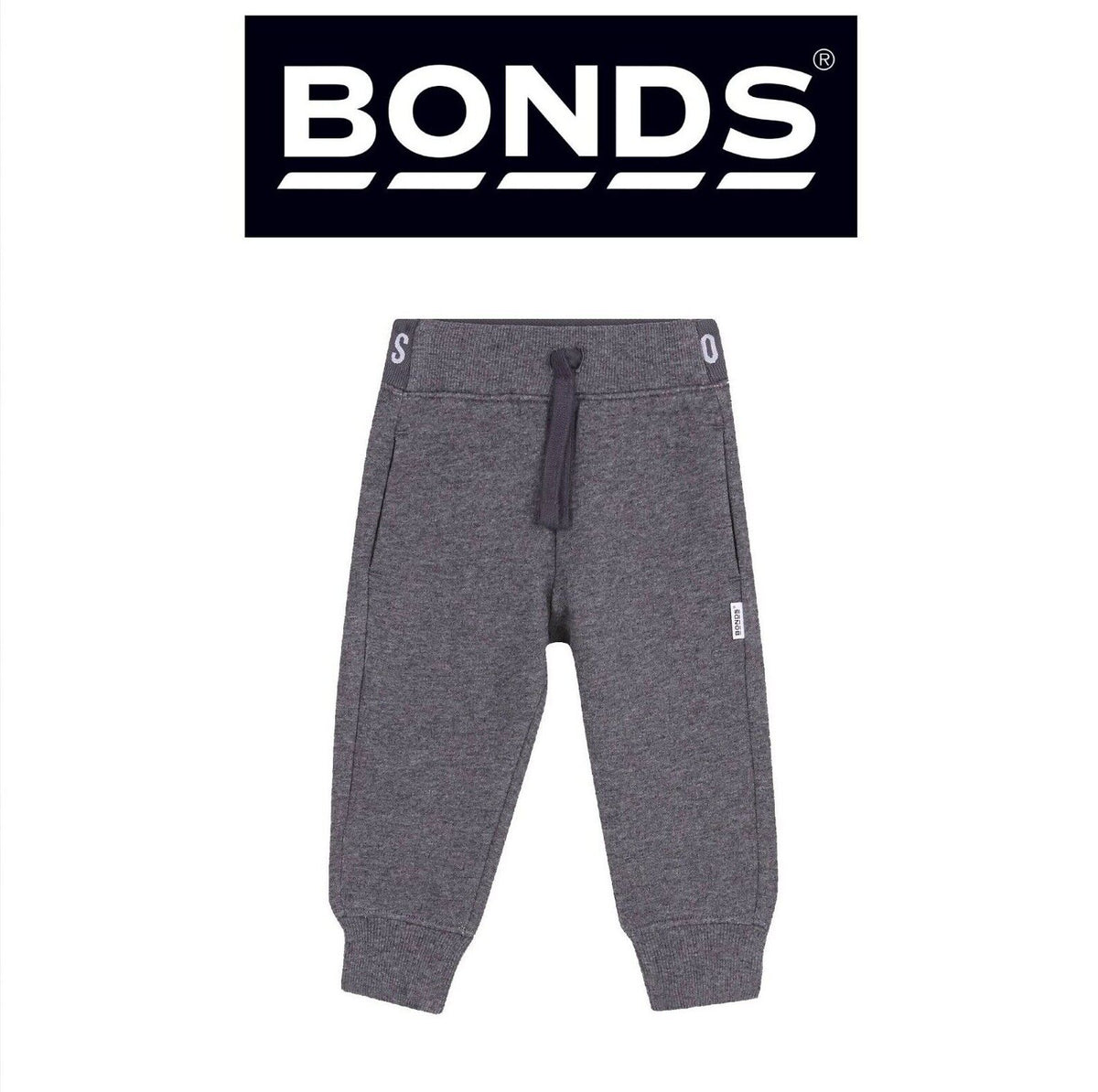 Bonds Baby Fleece Trackie Pants Stretchy Branded Waistband Soft & Snuggly KVRJA