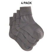 Bonds Kids School Turnover Top Socks Fine toe Seams 4 Pack R5134O