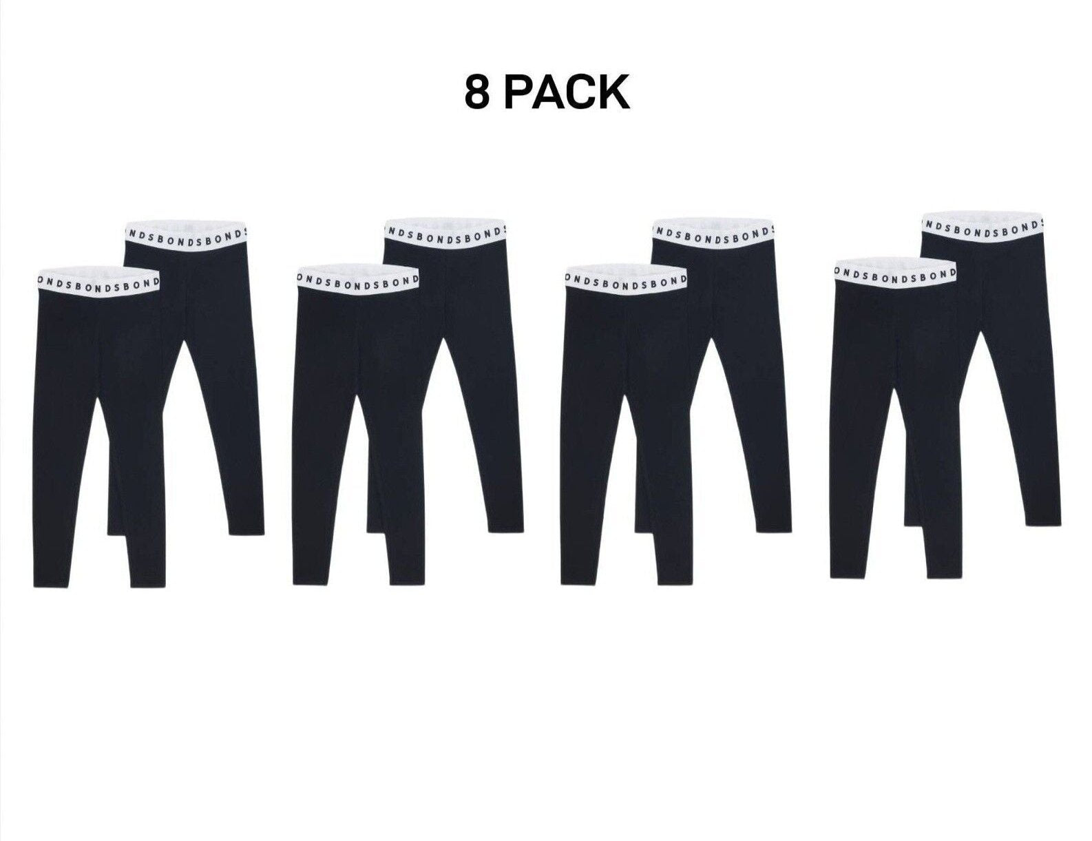 Bonds Girls Hipster Leggings Comfortable Elastic Stretchy Cotton 8 Pack KWE7K