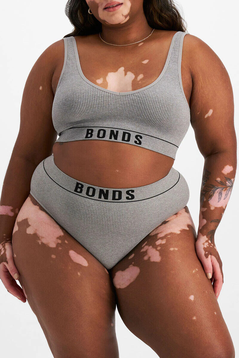 Bonds Womens Retro Rib Seamless Hi Hi Bikini High Waist & Super High Leg WU8FT