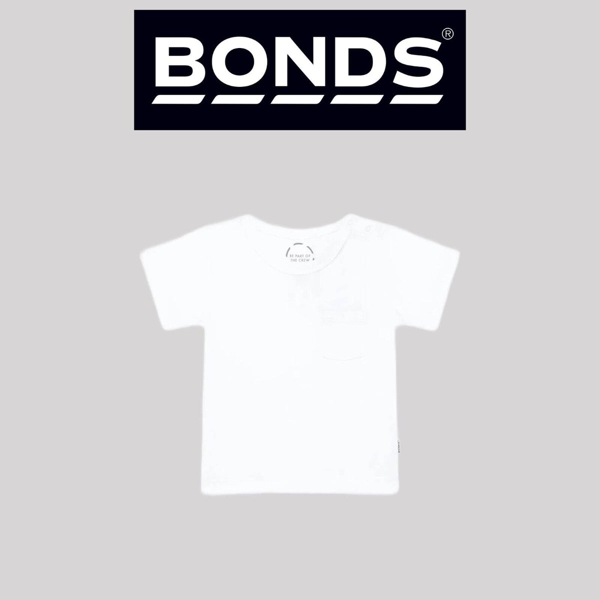 Bonds Baby Short Sleeve Crew Tee Ultimate Lightweight Super Soft Cotton KVRHA