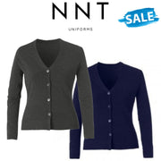 SALE NNT Womens Pure Wool V-Neck Button Up Cardigan Classic Fit CAT518