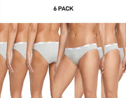 Bonds Womens Originals Bikini Contoured Elastic Waist Comfy Fit 6 Pack WV7FA