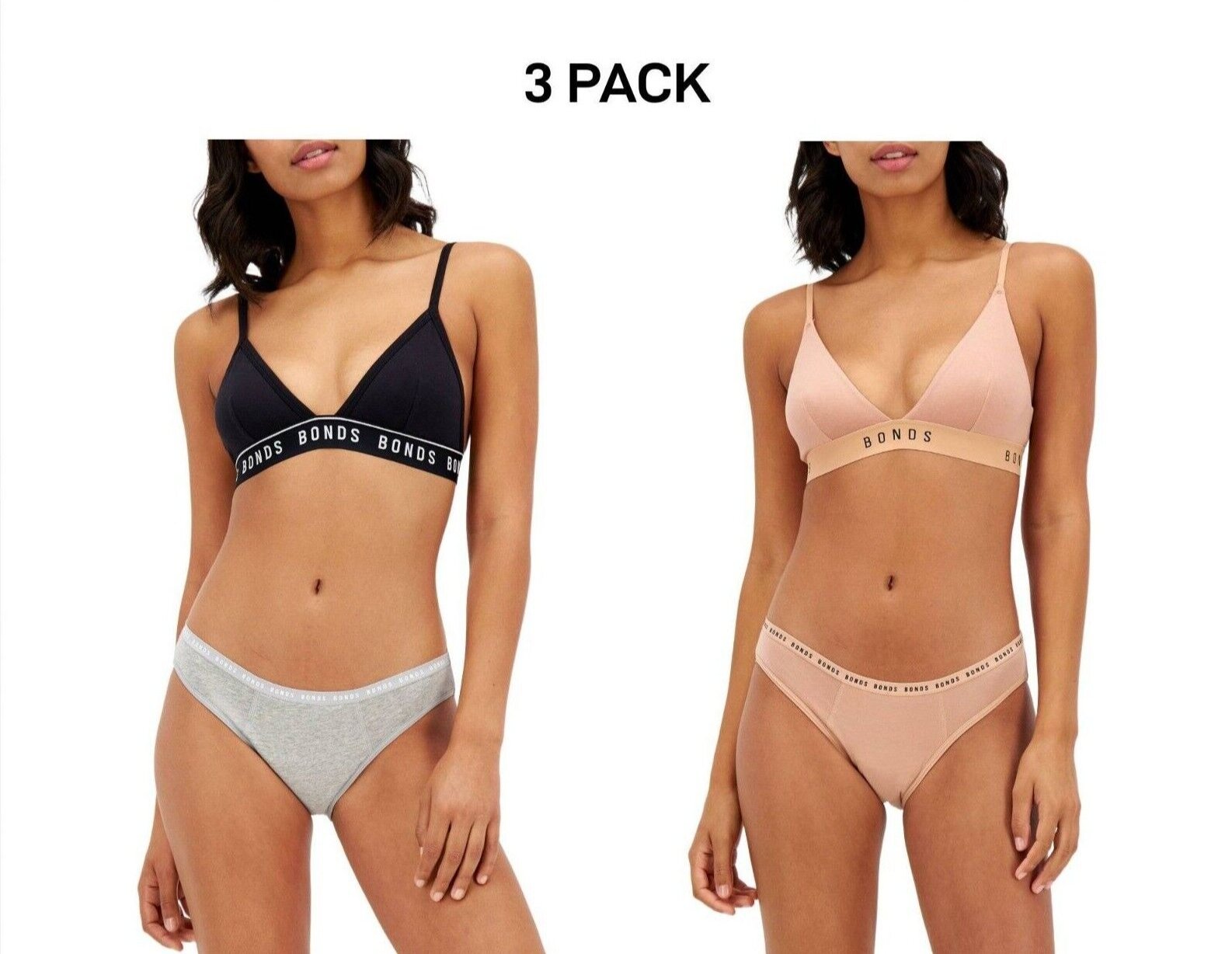 Bonds Womens Bloody Comfy Period Bikini Moderate Leak Proof Undies 3 Pack WTQT