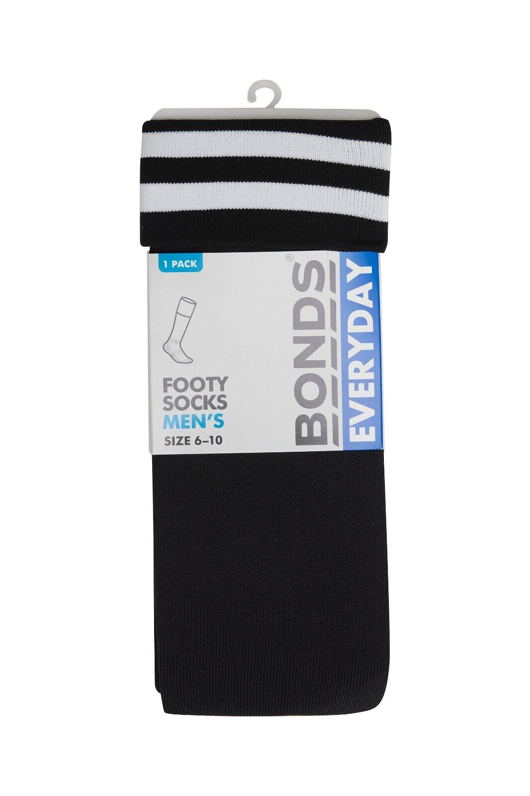 Bonds Mens Everyday Footy Football Sports Socks Comfy Arch Support 6 Pack SXMR1W