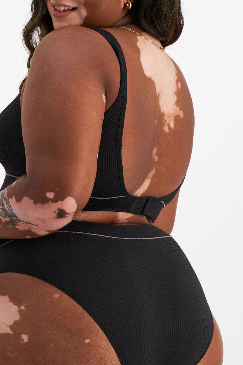 Bonds Womens Retro Rib Seamless Hi Bikini Hi Leg Smooth Stretchy 6 Pack WU8GT