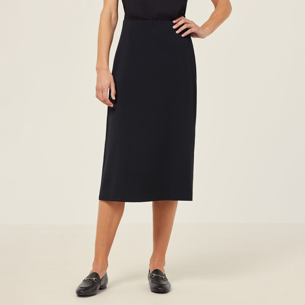 NNT Womens Crepe Stretch Comfy Lightweight Midi Lenght A-Line Skirt CAT2RV-Collins Clothing Co