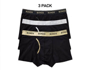 Bonds Mens Guyfront Trunk Super Soft Waistband With Logo 3 Pack MZ963A