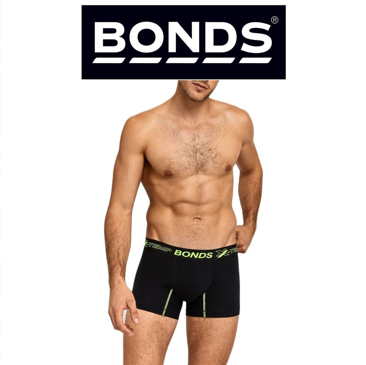 Bonds Mens X-Temp Trunk Flat Stitching Lasting Durability & Comfort MXEJA