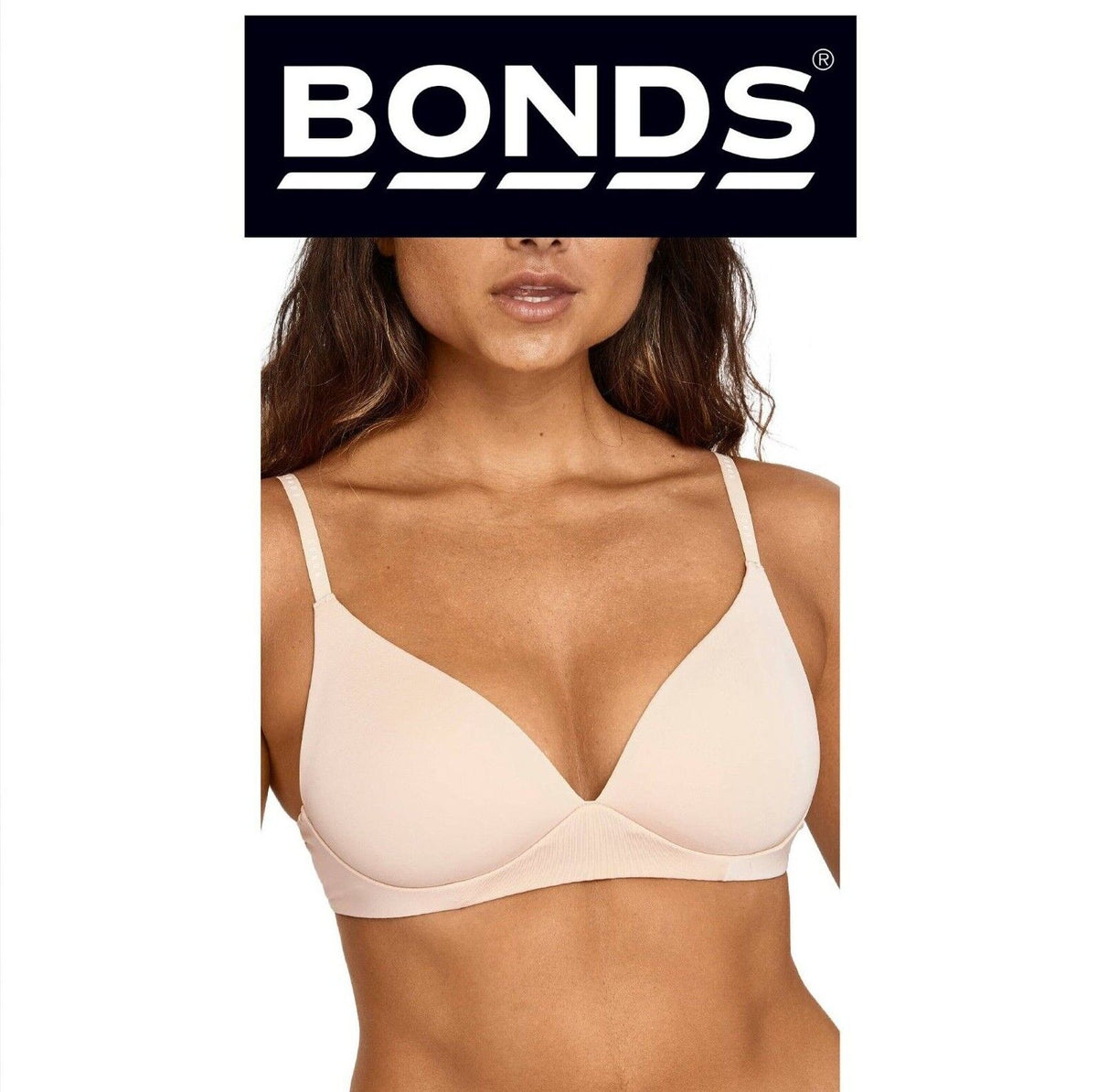 Bonds Womens Invisi Wirefree Bra Ultimate Comfort Soft Smooth Shape YXC6Y