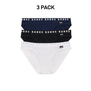 Bonds Girls Hipster Bikini Plain Comfortable Cotton Fabric 3 Pack UWPR3A
