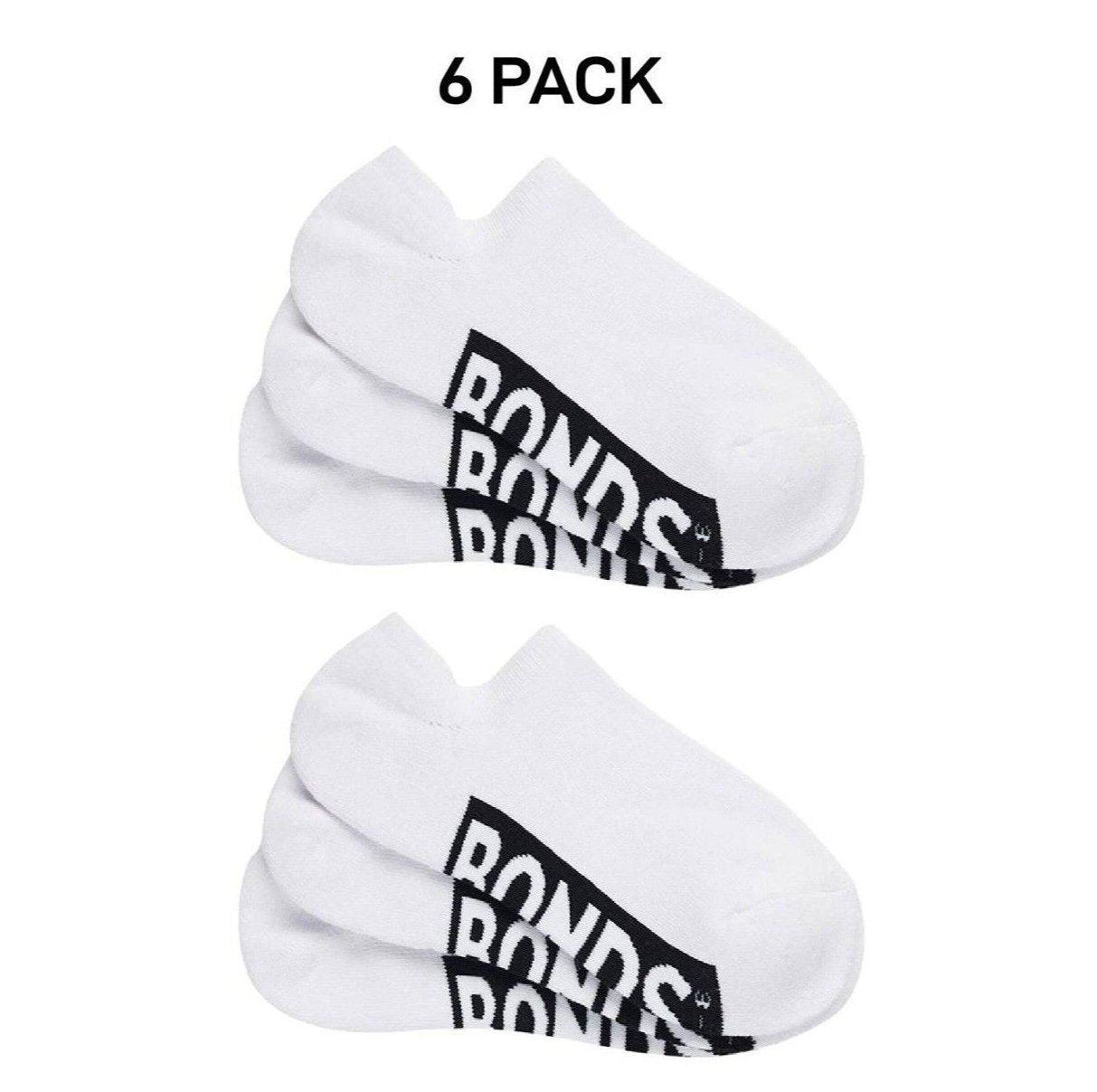 Bonds Womens Cushioned No Show Socks Extra Comfort and Smooth Toe 6 Pack LXPX3N