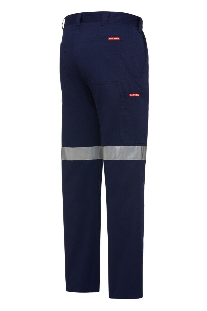 Mens Hard Yakka Core Drill Light Weight Pants Work Taped Cotton Cargo Y02965