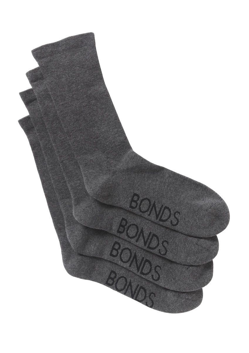 Bonds Mens Very Comfy Crew Socks Comfortable Cushioned Sole 8 Pack SZFP2N