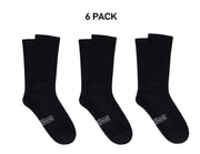 Bonds Mens Originals Crew Socks Stretchy Rib Ankle Arch Support 6 Pack SXNR2N