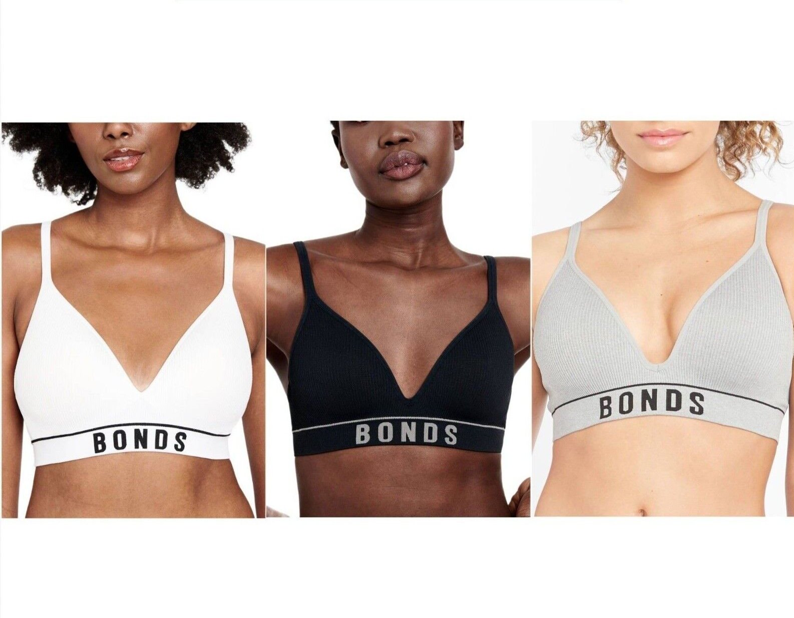 Bonds Womens Retro Rib Wirefree Tee Bra Comfortable & Stretchable YXF7Y
