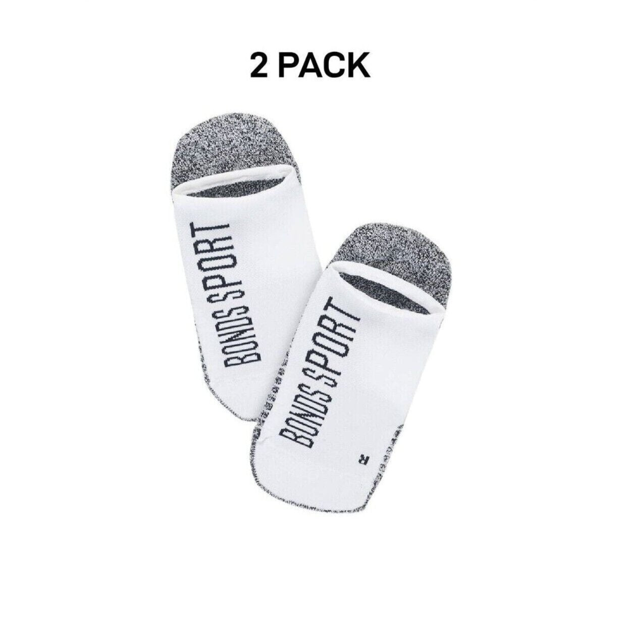 Bonds Womens Sport Tech No Show Socks Absorbing Cushioned Sole 2 Pack LYBL2N