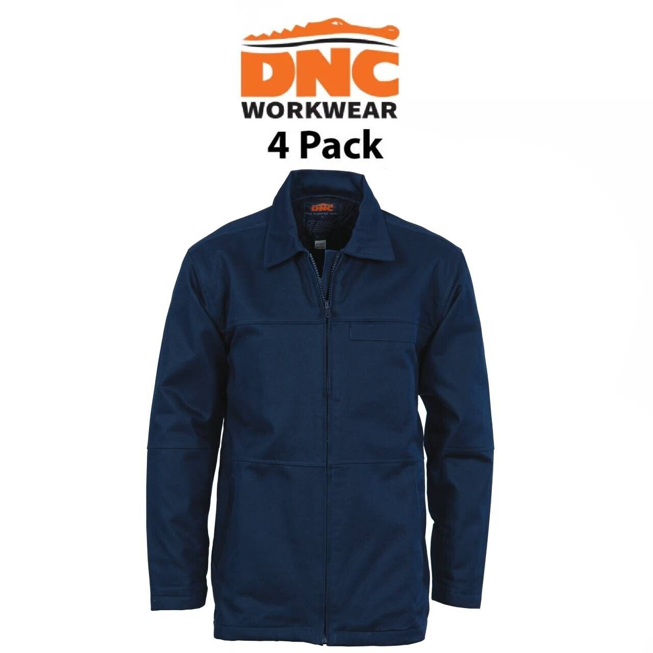 DNC Workwear Mens 4 Packs Protector Cotton Jacket Warm Winter Work Jackets 3606