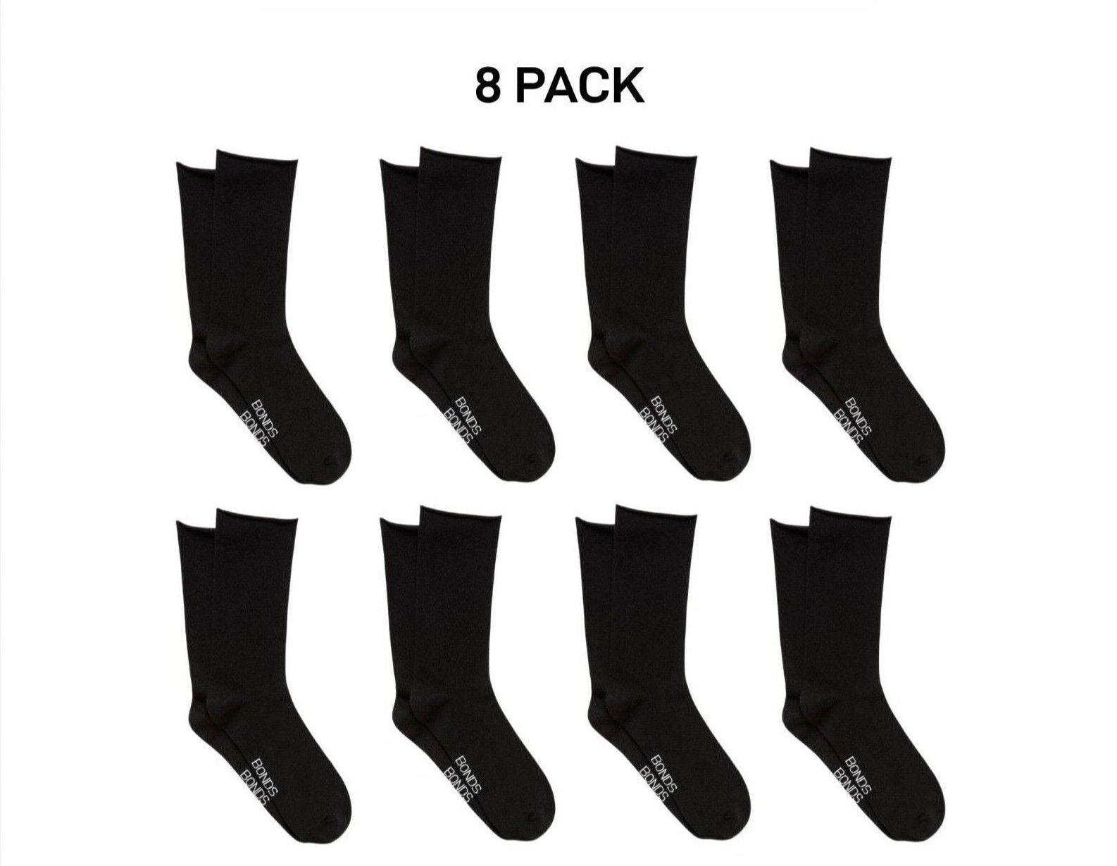 Bonds Womens Supersoft Modal Crew Sock Thin & Lightweight 8 Pack LYM72N