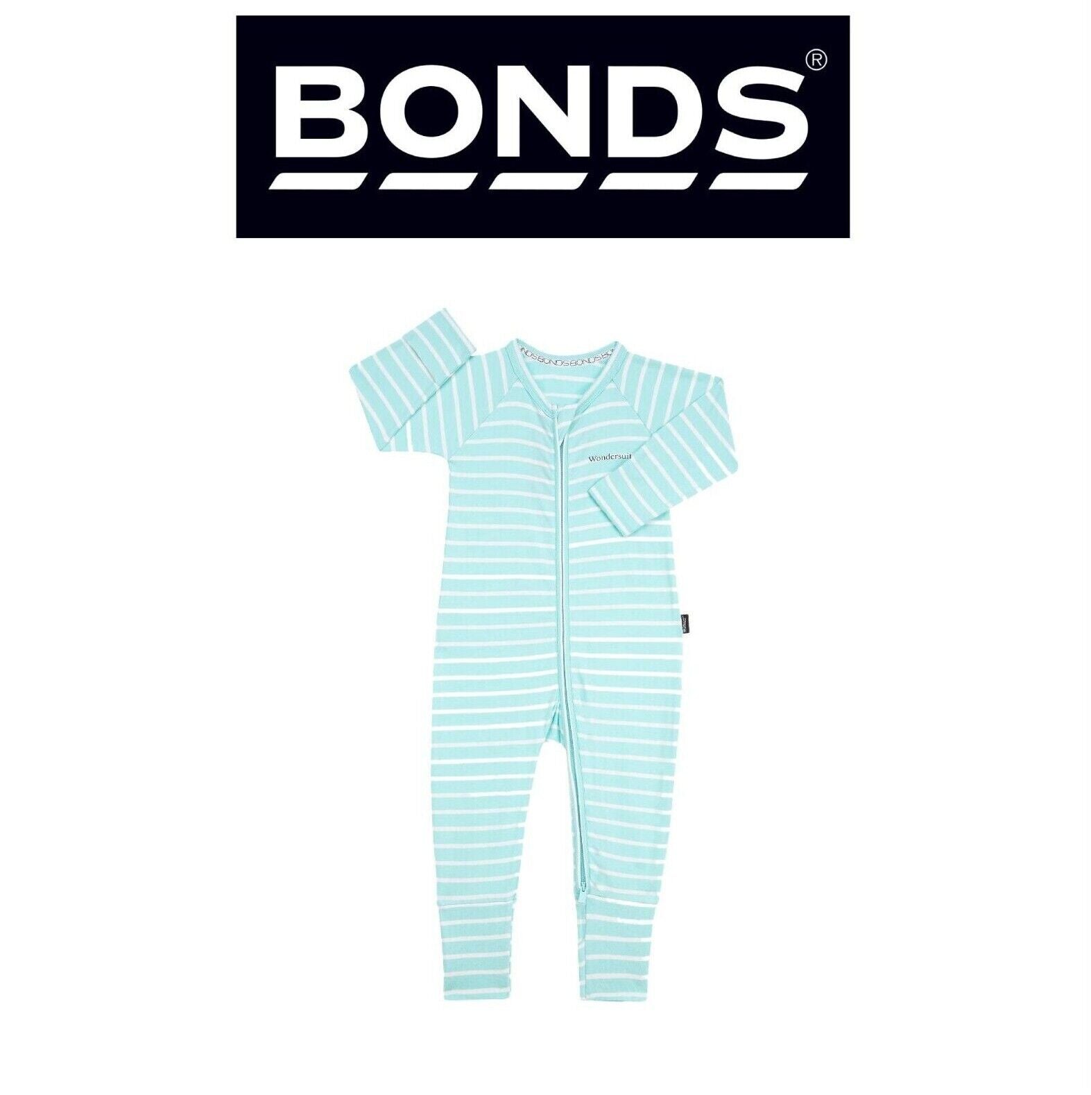 Bonds Baby Zip Wondersuit Soft Cosy Stretchy Fabric Logo Waistband BZDYA