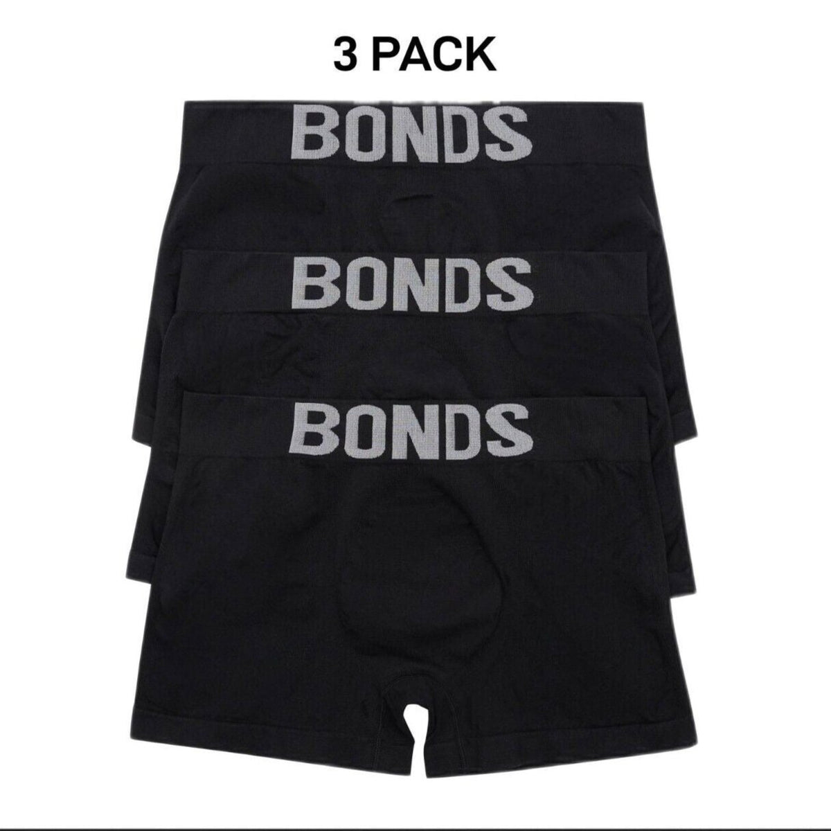 Bonds Mens Seamless Trunk Design for Maximum Comfort and Stretch 3 Pack MXY7A